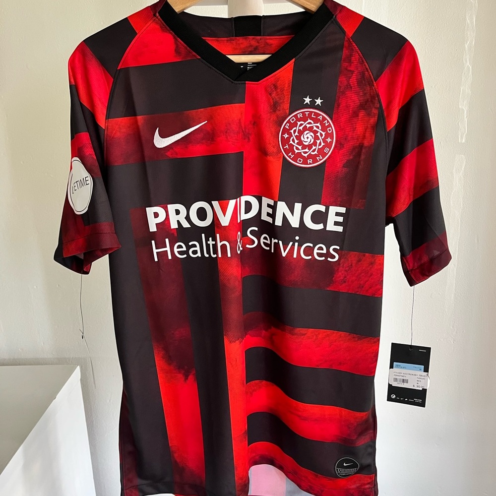 NWT MENS MEDIUM NIKE DRI-FIT PORTLAND THORNS FC SIGNED LINDSEY HORAN 10